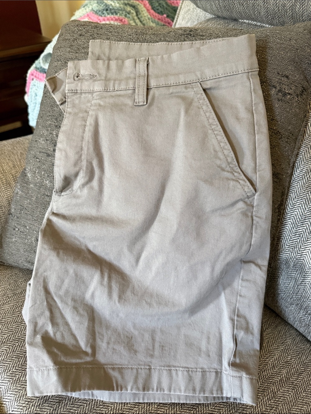 chubbies Men's Light Tan Flat Front Shorts 7”